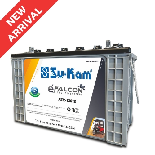 eRikshaw Battery 130 AH by Sukam